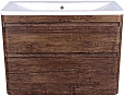 Тумба под раковину Style Line Атлантика 100, Люкс старое дерево, PLUS ЛС-00000663