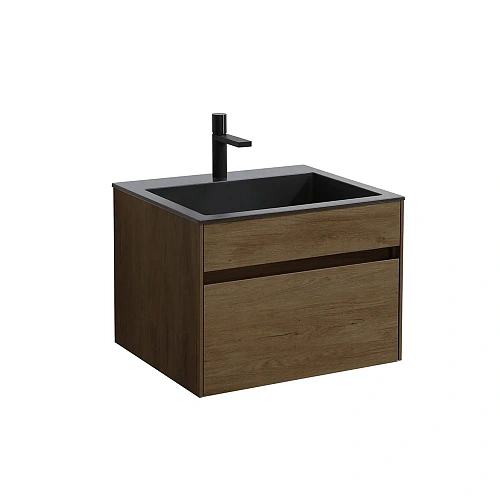 Тумба под раковину Vincea Chiara 600 подвесная, 1 выкатной ящик soft-close, T.Oak VMC-2C600TO Тумба под раковину Vincea Chiara 600 подвесная, 1 выкатной ящик soft-close, T.Oak VMC-2C600TO