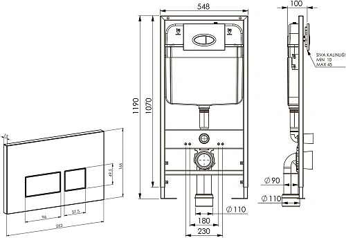 Комплект Унитаз подвесной STWORKI Хальмстад SETK2804-0606-001-1-6000 с микролифтом + Система инсталл 560214 Комплект Унитаз подвесной STWORKI Хальмстад SETK2804-0606-001-1-6000 с микролифтом + Система инсталл 560214