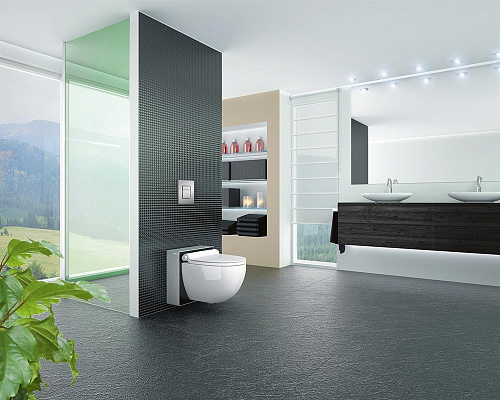 Унитаз SMART GROHE Sensia Arena (39111LK0) готовый комплект с электронным управлением (без инсталляции) матовый хром Унитаз SMART GROHE Sensia Arena (39111LK0) готовый комплект с электронным управлением (без инсталляции) матовый хром