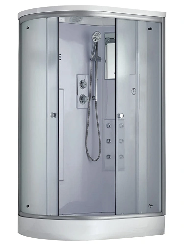 Душевая кабина Timo Standart Т-5502 R Г/М 120x85x220, хромотерапия, турецкая баня хамам, стульчик прозрачный Душевая кабина Timo Standart Т-5502 R Г/М 120x85x220, хромотерапия, турецкая баня хамам, стульчик прозрачный