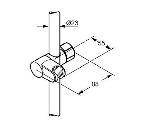 Держатель ручного душа Kludi SIRENA 6253505-00 передвижной Держатель ручного душа Kludi SIRENA 6253505-00 передвижной