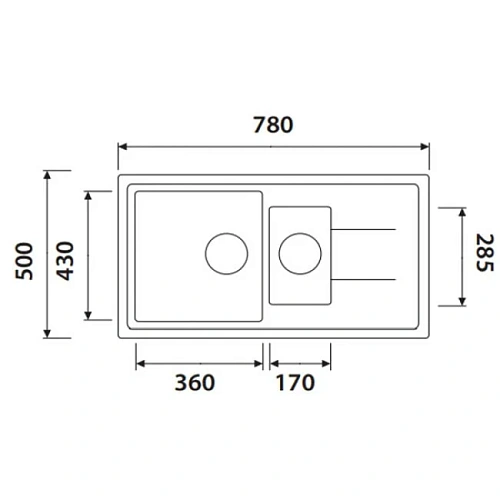 Кухонная мойка Kaiser двойная черный жемчуг KG2M-7850-BP Кухонная мойка Kaiser двойная черный жемчуг KG2M-7850-BP