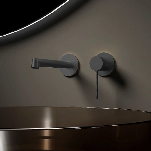 Смеситель для раковины Vincea Rim VBFW-2RM1GM встраиваемый однорычажный, вороненая сталь Смеситель для раковины Vincea Rim VBFW-2RM1GM встраиваемый однорычажный, вороненая сталь