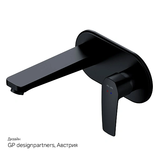 Смеситель для раковины AM.PM Gem F90A72222 встраиваемый, черный Смеситель для раковины AM.PM Gem F90A72222 встраиваемый, черный