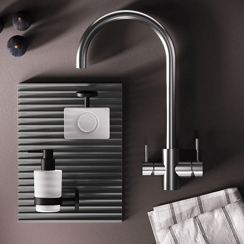 Смеситель для кухни AM.PM X-Joy S F85B07711 с каналом для питьевой воды, сатин Смеситель для кухни AM.PM X-Joy S F85B07711 с каналом для питьевой воды, сатин