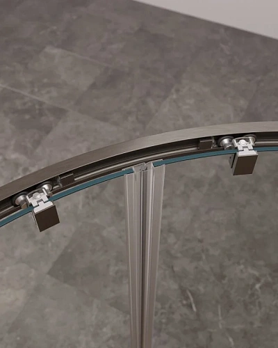 Душевой уголок CEZARES MOLVENO-R-22-100+20-C-GM-IV цвет профиля оружейная сталь стекло прозрачное 1200x1200 мм Душевой уголок CEZARES MOLVENO-R-22-100+20-C-GM-IV цвет профиля оружейная сталь стекло прозрачное 1200x1200 мм