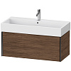 Тумба под раковину Duravit XVIU XV42370B221 подвесная 98 см орех/черный