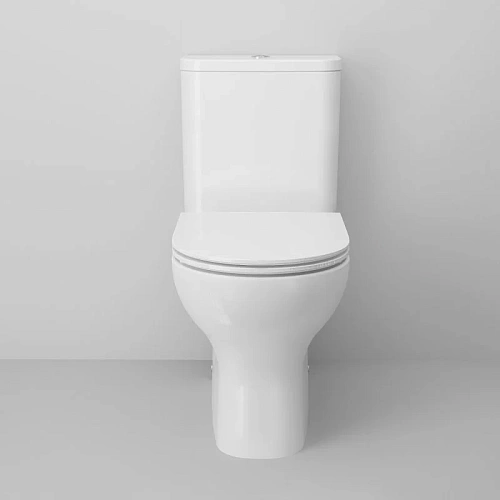 Унитаз напольный Ambassador Abner 107K19001RS (670x360x780) безободковый, с тонкой крышкой Унитаз напольный Ambassador Abner 107K19001RS (670x360x780) безободковый, с тонкой крышкой