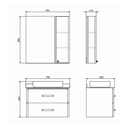 Тумба с раковиной Comforty Амстердам-75 00-00004668 белая с черной матовой столешницей и раковиной Comforty T-Y9378 Тумба с раковиной Comforty Амстердам-75 00-00004668 белая с черной матовой столешницей и раковиной Comforty T-Y9378