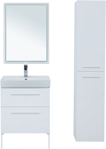 Тумба под раковину Aquanet Nova 60 белый (2 ящика) 00242279 Тумба под раковину Aquanet Nova 60 белый (2 ящика) 00242279