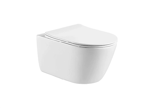 Унитаз подвесной Aquatek ОБЕРОН AQ1363W-00 533x360x344 безободковый тонкое сиденье Soft Close Унитаз подвесной Aquatek ОБЕРОН AQ1363W-00 533x360x344 безободковый тонкое сиденье Soft Close