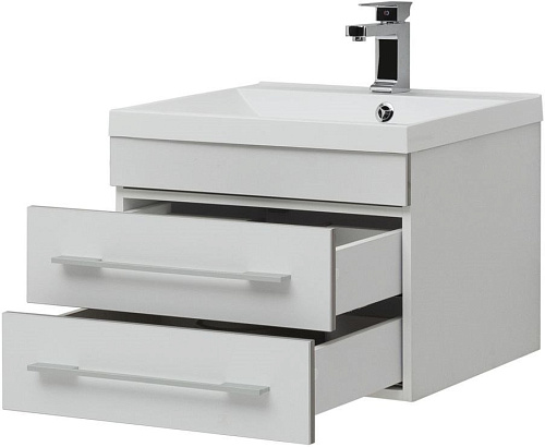 Тумба под раковину Aquanet Верона 58 New белый матовый 00272423 Тумба под раковину Aquanet Верона 58 New белый матовый 00272423