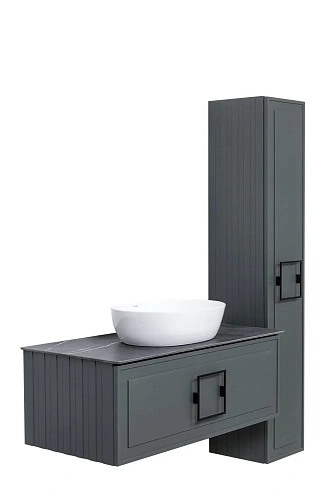 Шкаф-пенал La Fenice Cubo Grigio 30 FNC-05-CUB-G-30 серый Шкаф-пенал La Fenice Cubo Grigio 30 FNC-05-CUB-G-30 серый