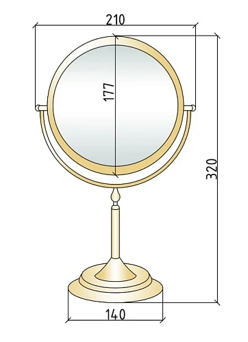 Зеркало косметическое Boheme IMPERIALE 504 Зеркало косметическое Boheme IMPERIALE 504
