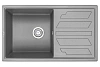 Кухонная мойка Granula 8002, АЛЮМИНИУМ, кварц 790х500