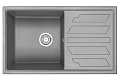 Кухонная мойка Granula 8002, АЛЮМИНИУМ, кварц 790х500 Кухонная мойка Granula 8002, АЛЮМИНИУМ, кварц 790х500