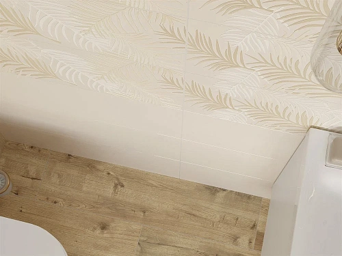 Вставка Cersanit Chance листья светло-бежевый 25x75 15922 Вставка Cersanit Chance листья светло-бежевый 25x75 15922