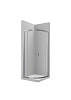 Картинка анонса товара «душевой уголок roca victoria mr 80x80x195 2 двери слайд +2 фиксированных панели r550 m19008012»