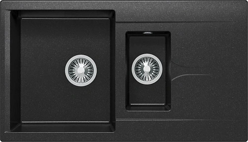 Кухонная мойка Polygran BRIG-870 №16 Черн 627383 Кухонная мойка Polygran BRIG-870 №16 Черн 627383