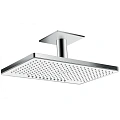 Верхний душ Hansgrohe Rainmaker Select 460 2jet EcoSmart 24014400, белый/хром встраиваемый Верхний душ Hansgrohe Rainmaker Select 460 2jet EcoSmart 24014400, белый/хром встраиваемый