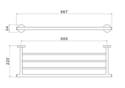 Полотенцедержатель Aquatek ОБЕРОН AQ4222MB черный матовый Полотенцедержатель Aquatek ОБЕРОН AQ4222MB черный матовый