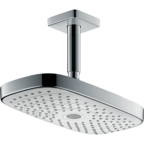 Верхний душ hansgrohe Raindance Select E 300 2jet потолочный, белый/хром 27384400 Верхний душ hansgrohe Raindance Select E 300 2jet потолочный, белый/хром 27384400