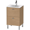 Картинка анонса товара «тумба под раковину duravit brioso br450901052 напольная 52 см европейский дуб»