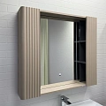 Зеркальный шкаф Comforty Ангара-90 00-00019940 дуб латте с LED подсветкой и антизапотеванием Зеркальный шкаф Comforty Ангара-90 00-00019940 дуб латте с LED подсветкой и антизапотеванием