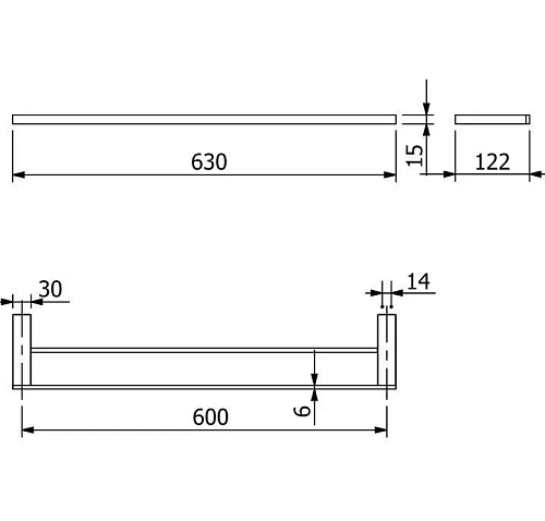 Полотенцедержатель Kludi VELA C 31988N5 брашированный никель Полотенцедержатель Kludi VELA C 31988N5 брашированный никель