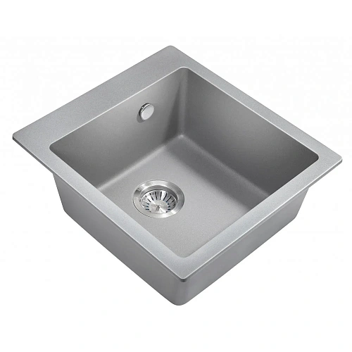 Кухонная мойка Milacio Murcia 46 Cuarzo (MC.77033), серый металлик Кухонная мойка Milacio Murcia 46 Cuarzo (MC.77033), серый металлик