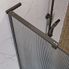 Душевая перегородка BelBagno UNO-L-1-TB-100-FL-GM 100 см, профиль оружейная сталь, стекло рифленая Душевая перегородка BelBagno UNO-L-1-TB-100-FL-GM 100 см, профиль оружейная сталь, стекло рифленая