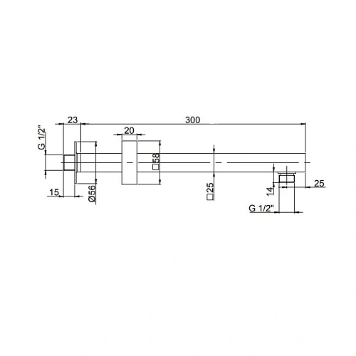 Душевая система Paini Cox 78PZ689TH 250 мм, с термостатом Душевая система Paini Cox 78PZ689TH 250 мм, с термостатом