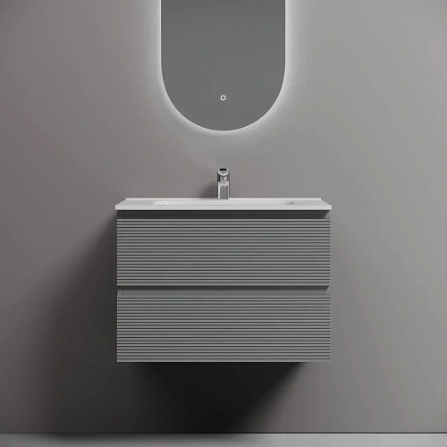 Тумба под раковину Sancos Folk FL70ES 690х445х500 Ergraut soft, подвесная Тумба под раковину Sancos Folk FL70ES 690х445х500 Ergraut soft, подвесная