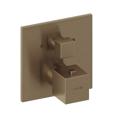 Смеситель для ванны Kludi DECUS 54810N175 встраиваемый с термостатом для SLIM.BOXX 88022 брашированная бронза Смеситель для ванны Kludi DECUS 54810N175 встраиваемый с термостатом для SLIM.BOXX 88022 брашированная бронза