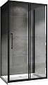 Душевой уголок ABBER Schwarzer Diamant AG30140BH-S60B-S60B 140x60 см универсальный, профиль черный, стекло прозрачное Душевой уголок ABBER Schwarzer Diamant AG30140BH-S60B-S60B 140x60 см универсальный, профиль черный, стекло прозрачное
