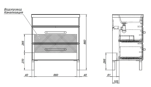 Тумба под раковину Aquanet Лукка 75 белый 00302397 напольная/подвесная Тумба под раковину Aquanet Лукка 75 белый 00302397 напольная/подвесная