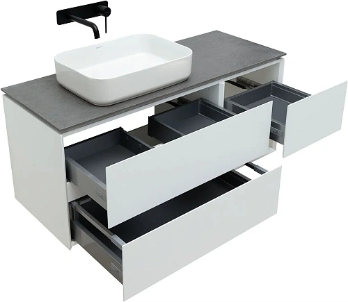 Тумба под раковину Allen Brau Infinity 120 1.21005.WM L белый матовый Тумба под раковину Allen Brau Infinity 120 1.21005.WM L белый матовый
