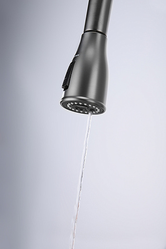 Смеситель для кухни Paulmark Lange вороненая сталь La214212-GM Смеситель для кухни Paulmark Lange вороненая сталь La214212-GM