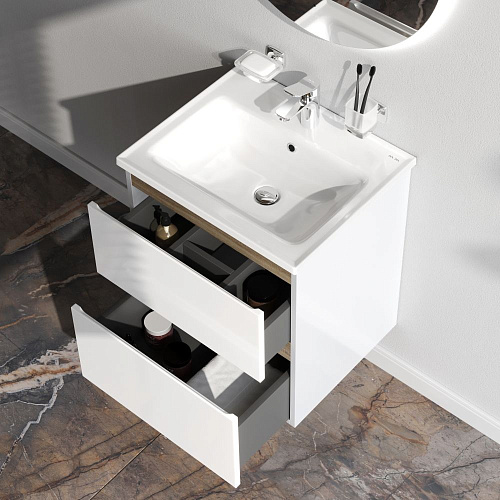 Тумба под раковину AM.PM X-Joy M85AFHX0552WG подвесная, 55 см, белый Тумба под раковину AM.PM X-Joy M85AFHX0552WG подвесная, 55 см, белый