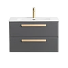 Тумба под раковину CEZARES ECO-CER-N-800-2C-SO-GSO-P подвесная Тумба под раковину CEZARES ECO-CER-N-800-2C-SO-GSO-P подвесная