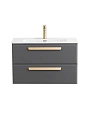 Тумба под раковину CEZARES ECO-CER-N-800-2C-SO-GSO-P подвесная Тумба под раковину CEZARES ECO-CER-N-800-2C-SO-GSO-P подвесная