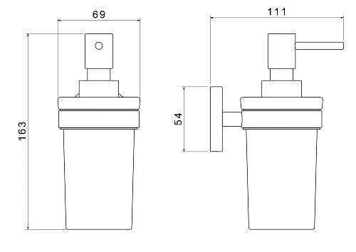 Дозатор жидкого мыла Aquatek ЕВРОПА AQ4105CR хром Дозатор жидкого мыла Aquatek ЕВРОПА AQ4105CR хром