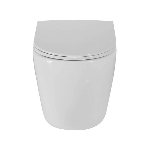 Унитаз приставной BelBagno SFERA-R BB2141CBR/BB902SC безободковый с сиденьем Унитаз приставной BelBagno SFERA-R BB2141CBR/BB902SC безободковый с сиденьем