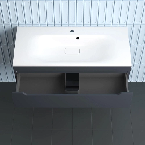 Тумба под раковину Style Line Остин 100 см ЛС-00002408 подвесная, графит Тумба под раковину Style Line Остин 100 см ЛС-00002408 подвесная, графит