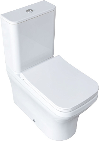 Чаша напольного унитаза Allen Brau Infinity 4.21012.20 с крышкой, белый глянец