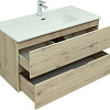 Тумба под раковину Aquanet Алвита New 100 2 ящика, дуб веллингтон белый 00277521 Тумба под раковину Aquanet Алвита New 100 2 ящика, дуб веллингтон белый 00277521