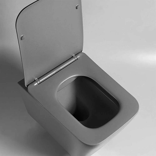 Унитаз подвесной Vincea Q-Line VT1-12MA безободковый, цвет антрацит мат., ультратонкое soft close си Унитаз подвесной Vincea Q-Line VT1-12MA безободковый, цвет антрацит мат., ультратонкое soft close си