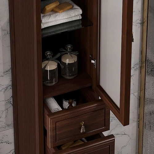 Шкаф-пенал Opadiris Риспекто 30, орех антикварный, правый, вар. 2 00-00005835 Шкаф-пенал Opadiris Риспекто 30, орех антикварный, правый, вар. 2 00-00005835