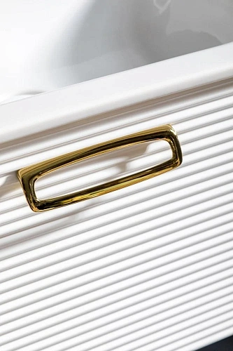 Тумба под раковину Boheme Linea 80 белая+Золото 842-080-WG Тумба под раковину Boheme Linea 80 белая+Золото 842-080-WG